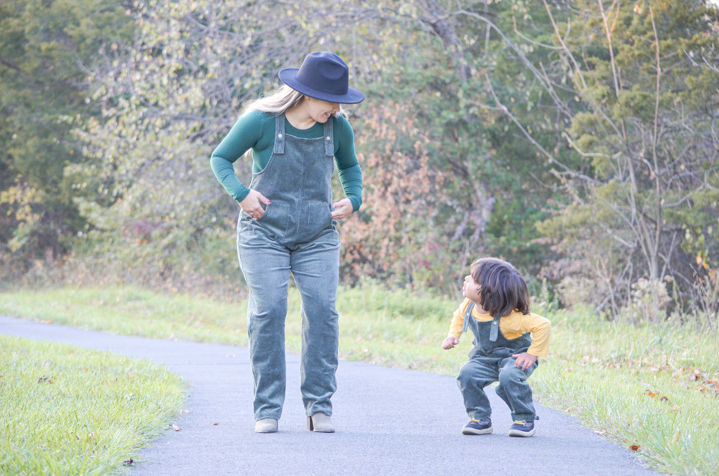 Cordy Adult Jumpsuit in Olive