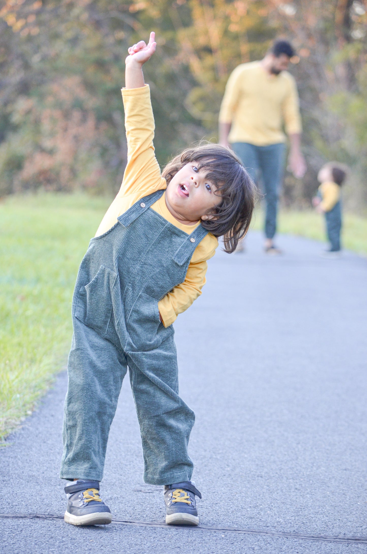 Cordy Infant/Childrens Jumpsuit in Olive