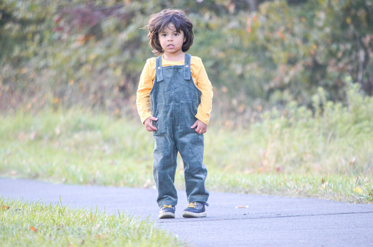 Cordy Infant/Childrens Jumpsuit in Olive